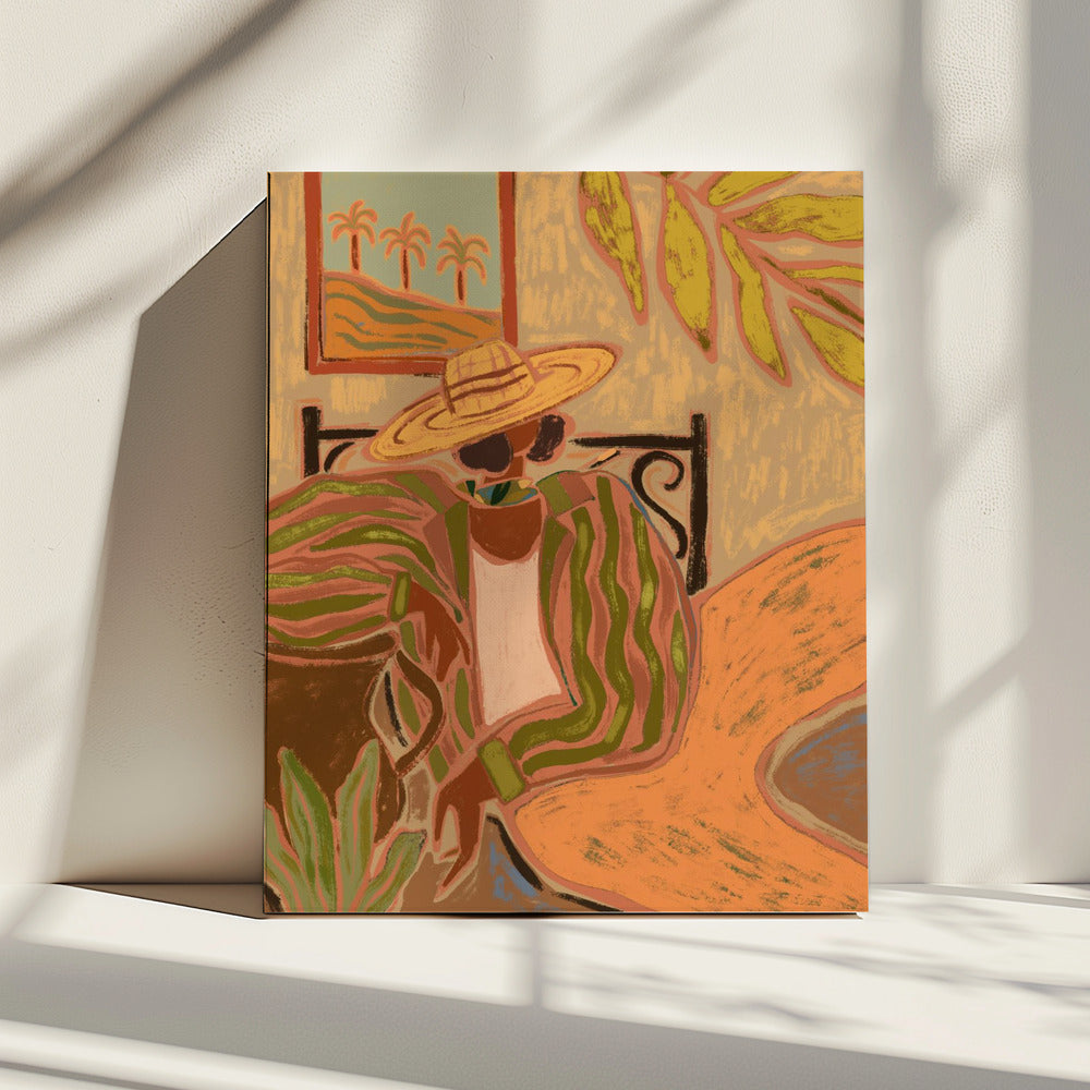 Lady in Stripe | Canvas