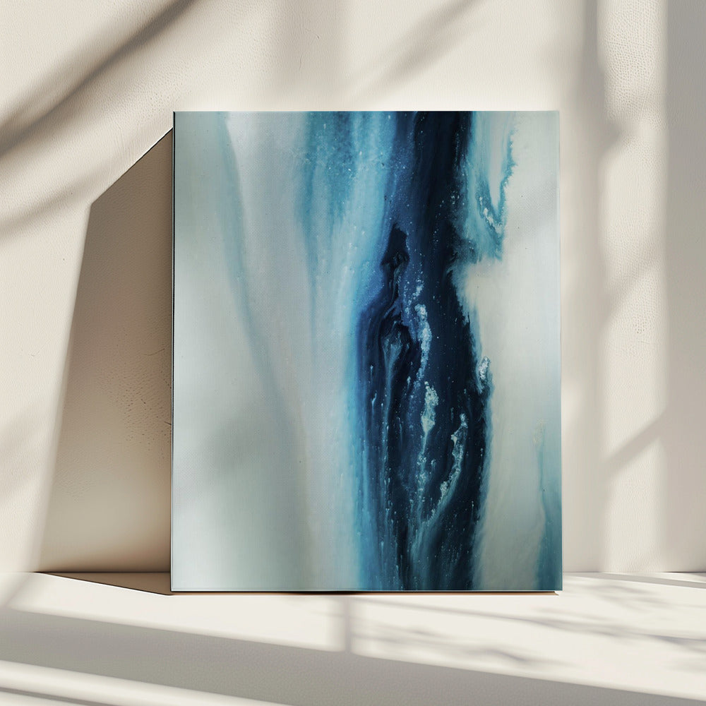 Flowing - Deep Blue | Canvas