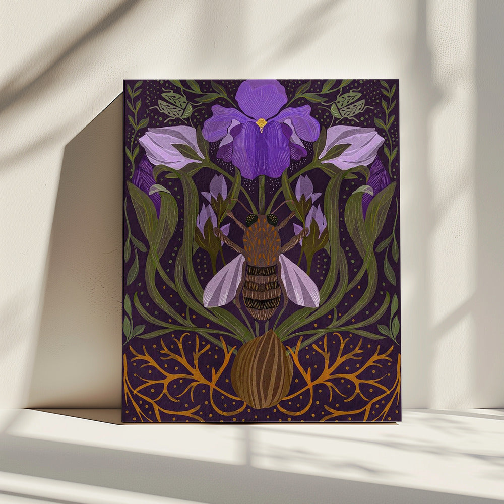 Bee and Iris | Canvas