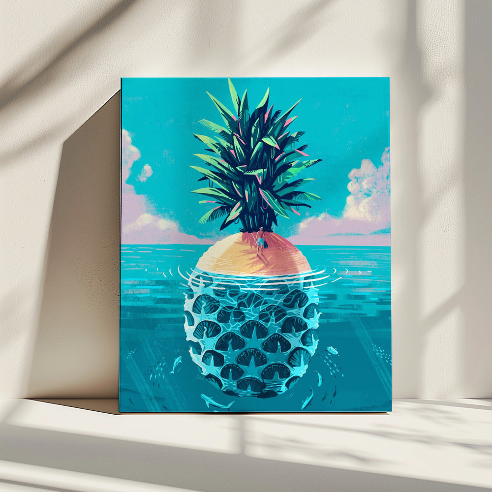 Stranded On Pineapple Island | Canvas