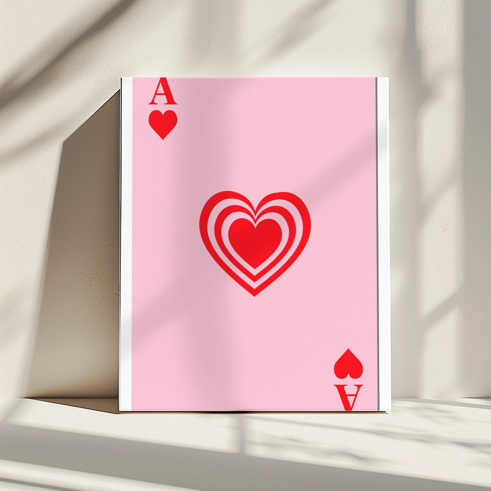 Ace of Hearts Glow | Canvas