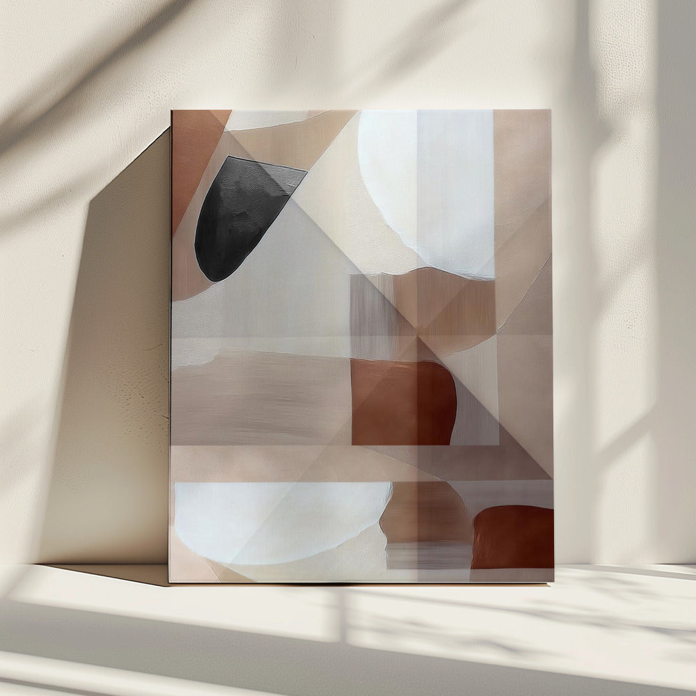 Abstract Copper Neutral Tone Painting 2 | Canvas