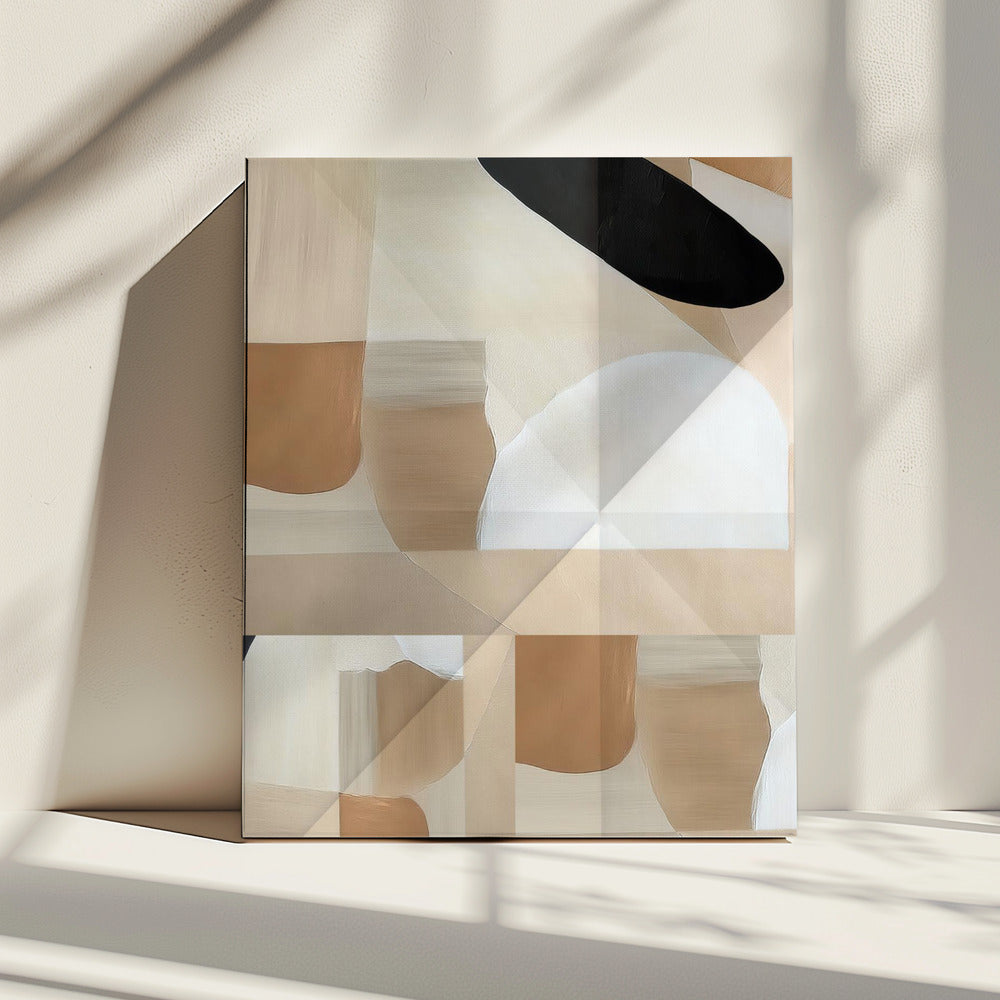 Abstract Copper Neutral Tone Painting 3 | Canvas