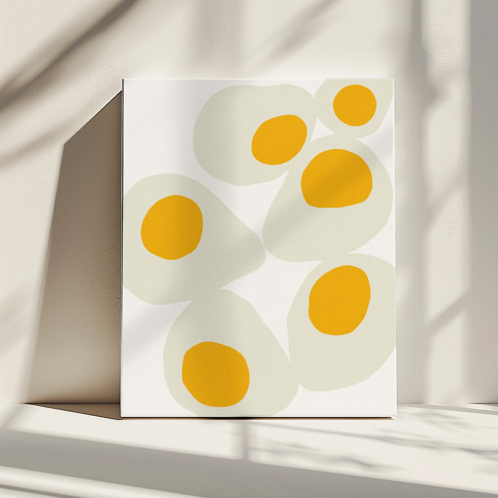 Yellow Eggs food art | Canvas