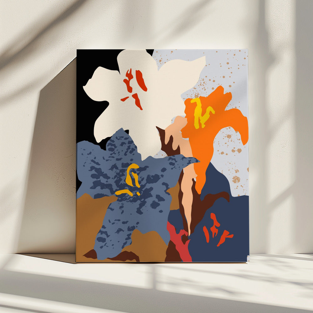 Abstract Lilies Close Up | Canvas