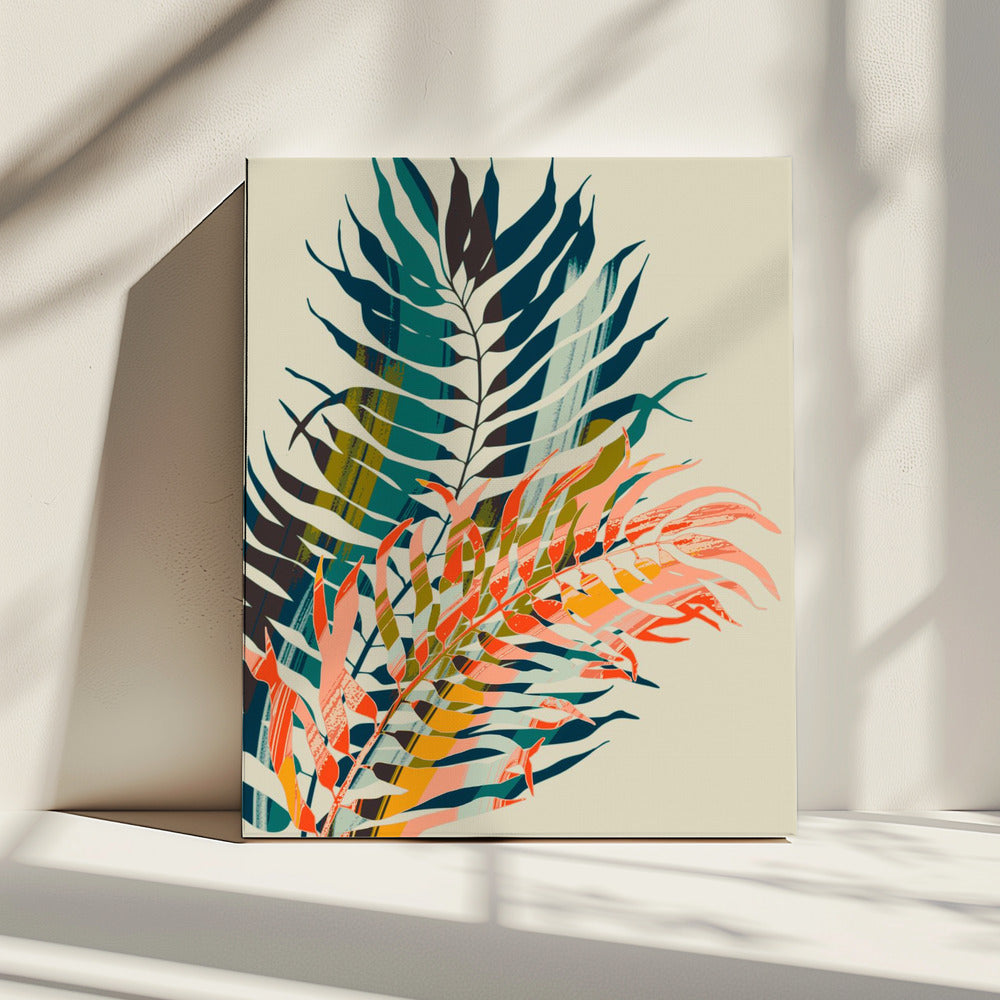 Colorful Palm Leaves | Canvas