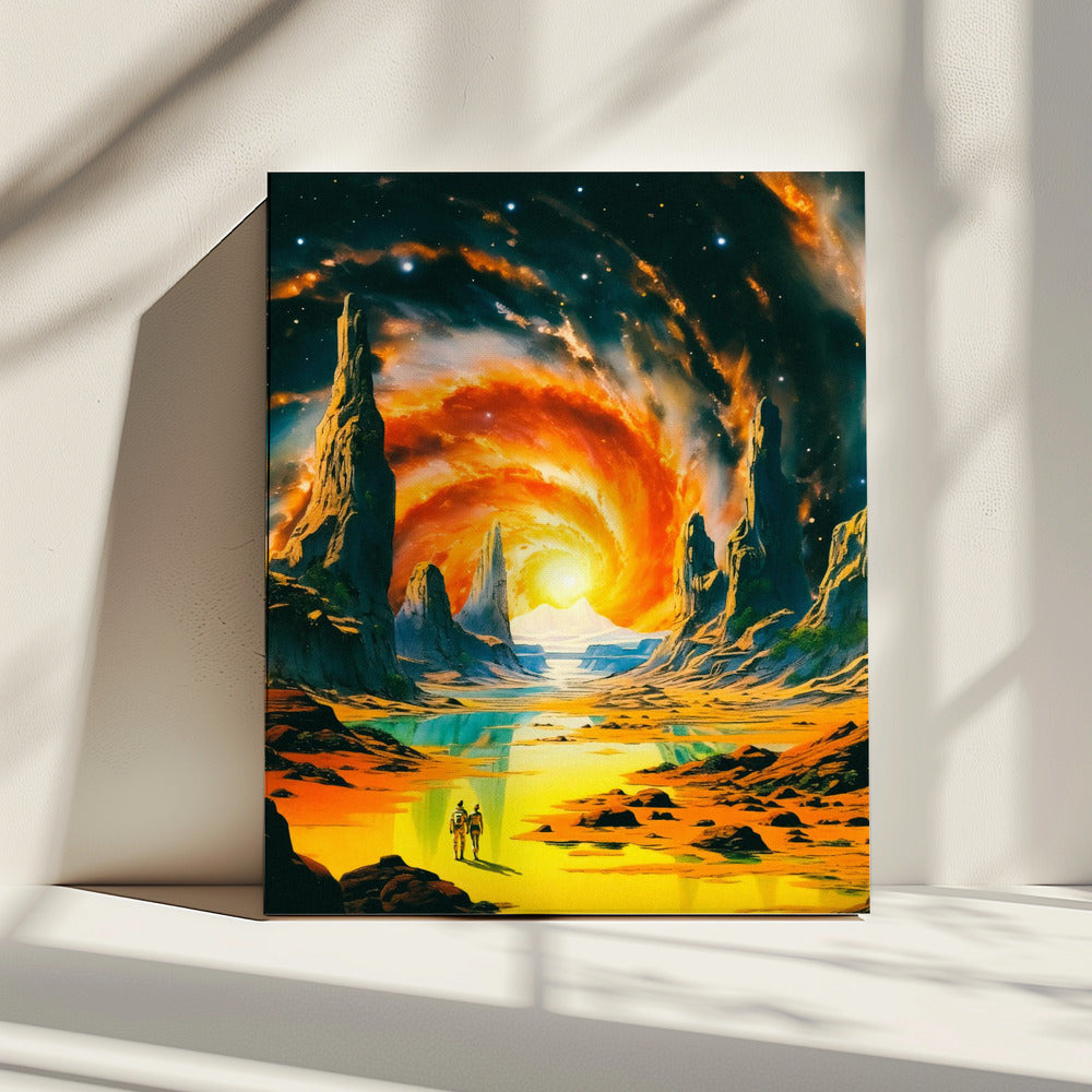 Romantic Space Walk | Canvas