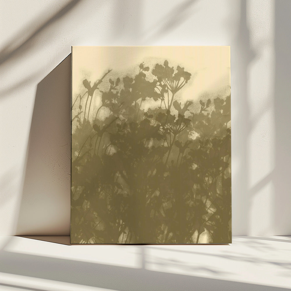 Misty Meadow. Abstract Botanical Art No.2 | Canvas