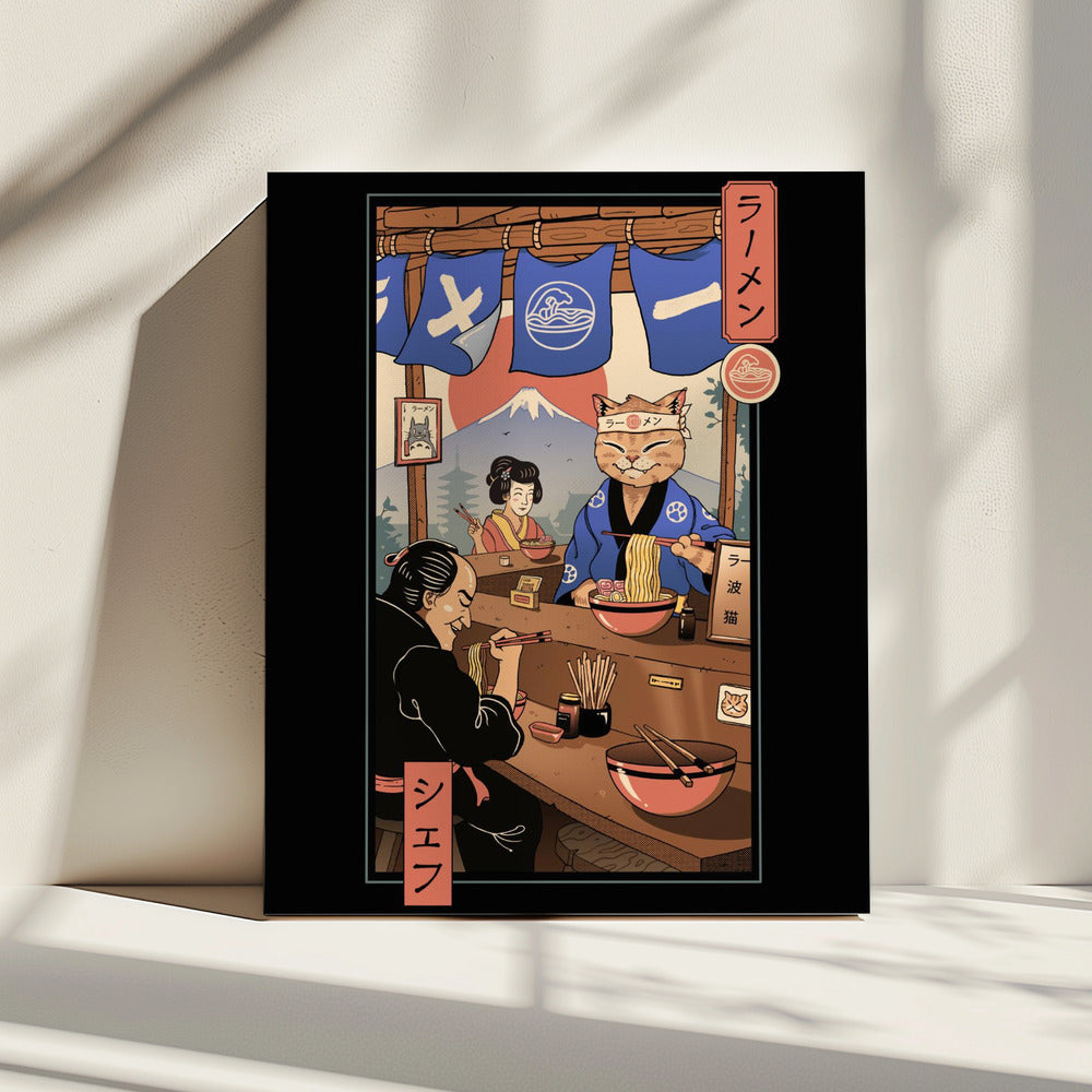 Ramen Meowster | Canvas