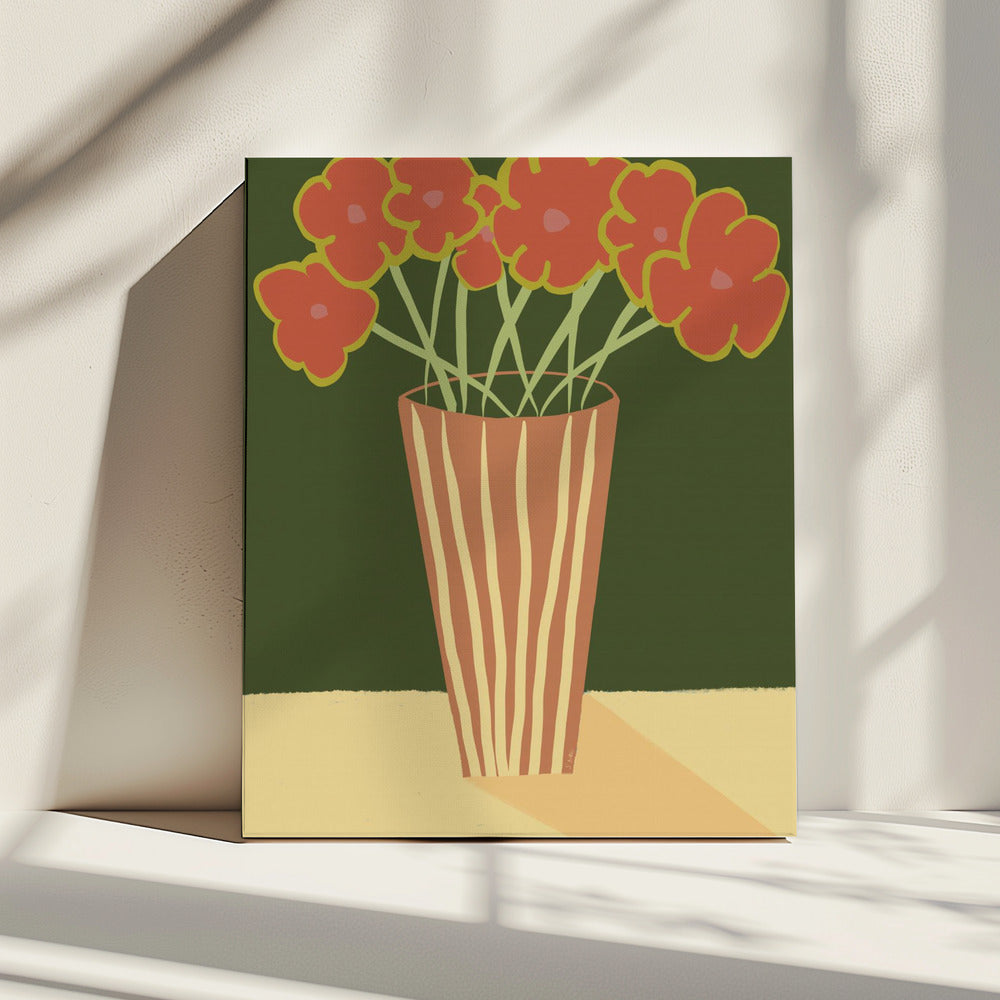 Vase with poppies | Canvas