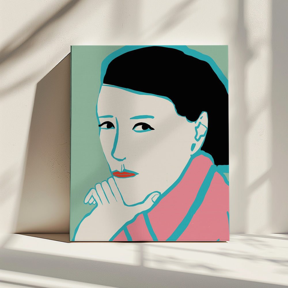 Woman looking | Canvas