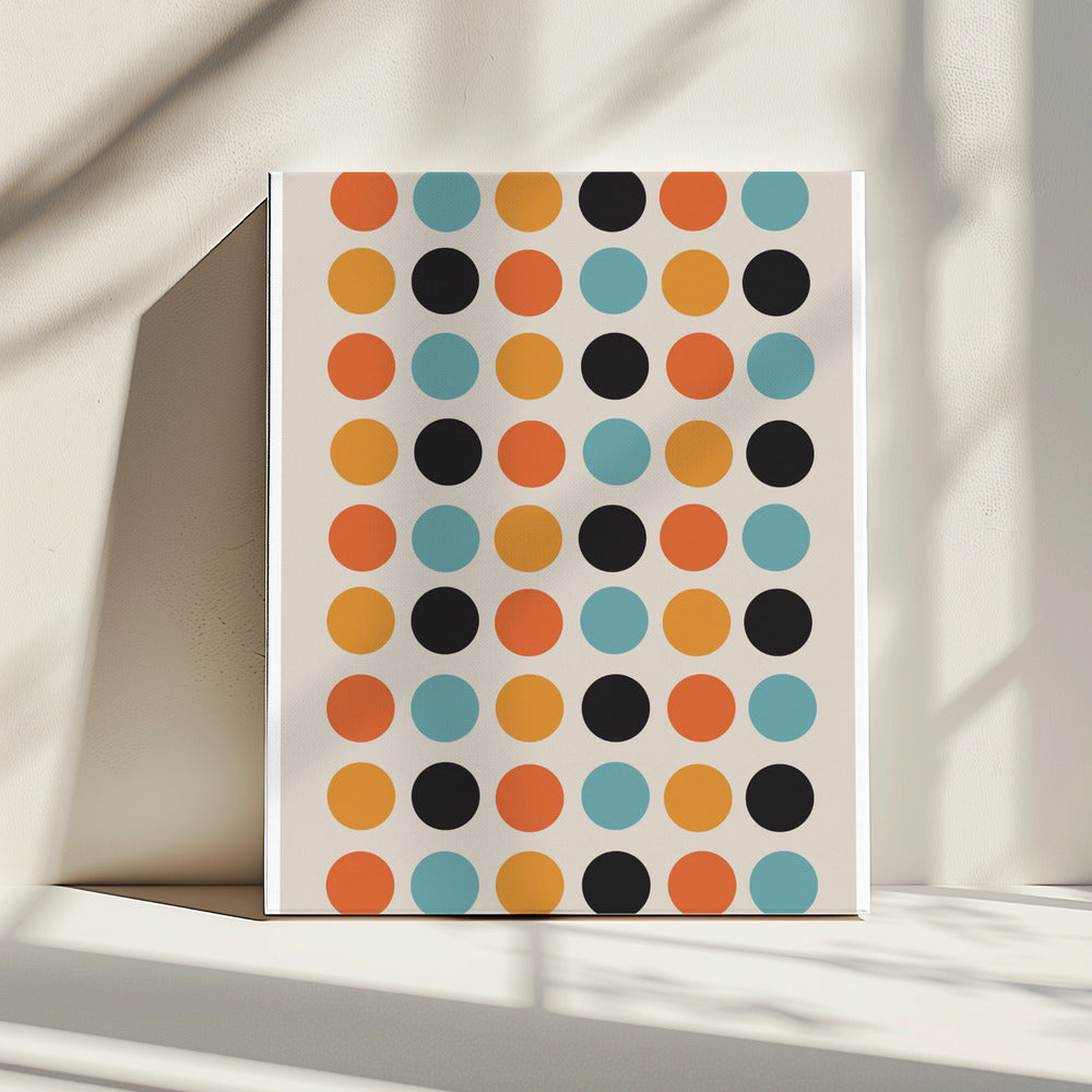 Retro Dot Delight | Canvas