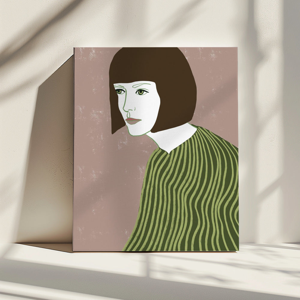 The brunette | Canvas