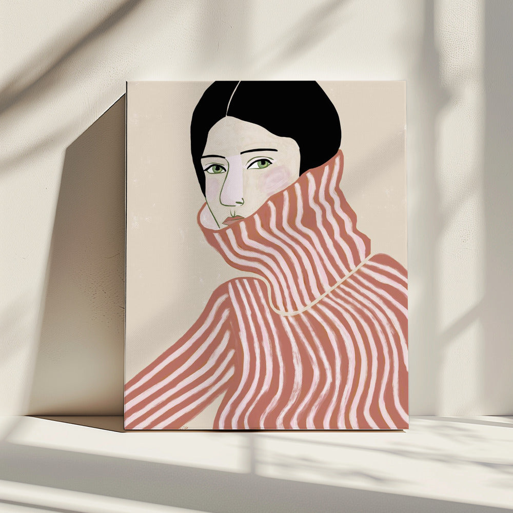 Lady in jumper | Canvas
