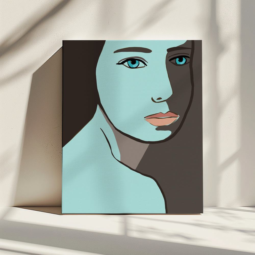 Blue woman | Canvas