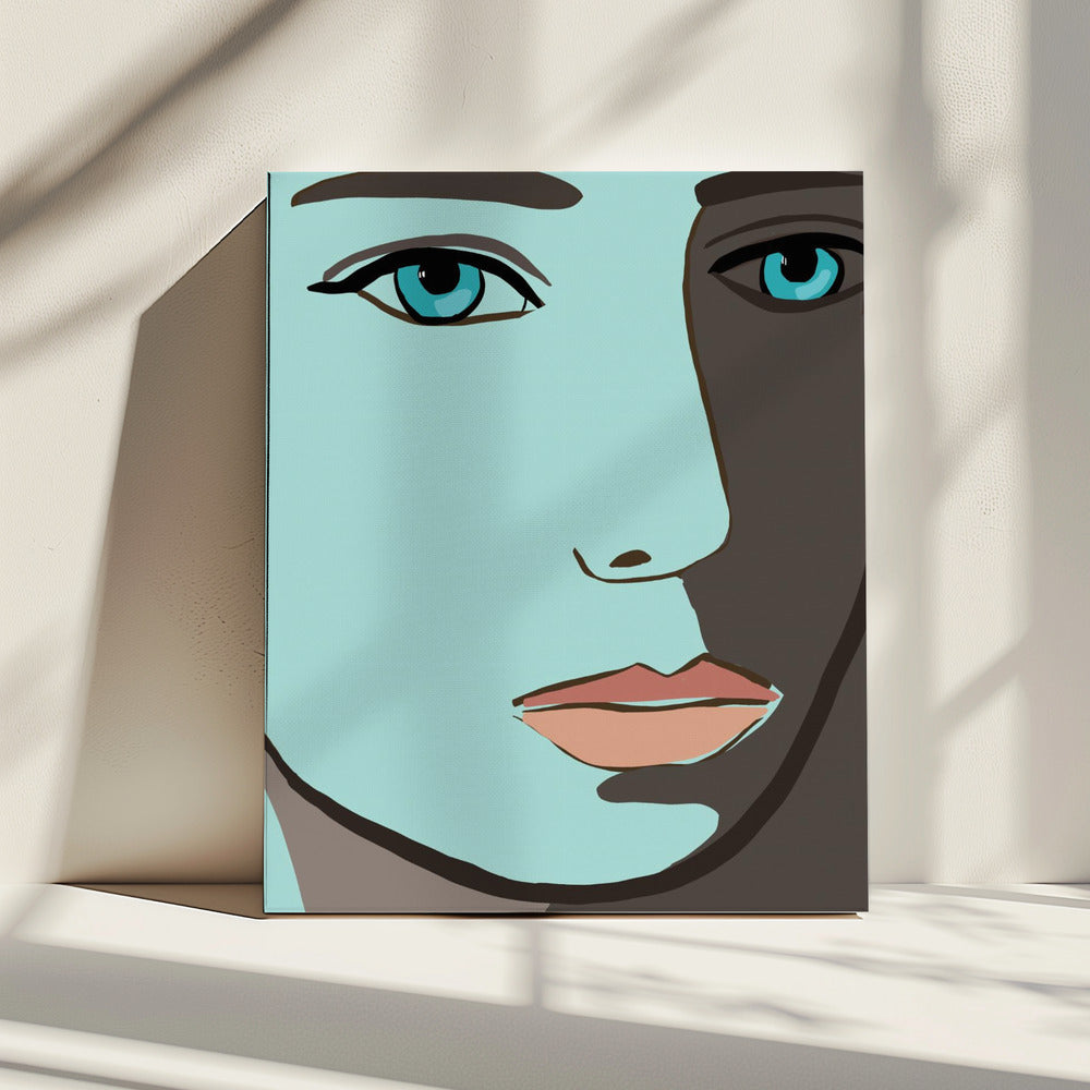 Blue face | Canvas