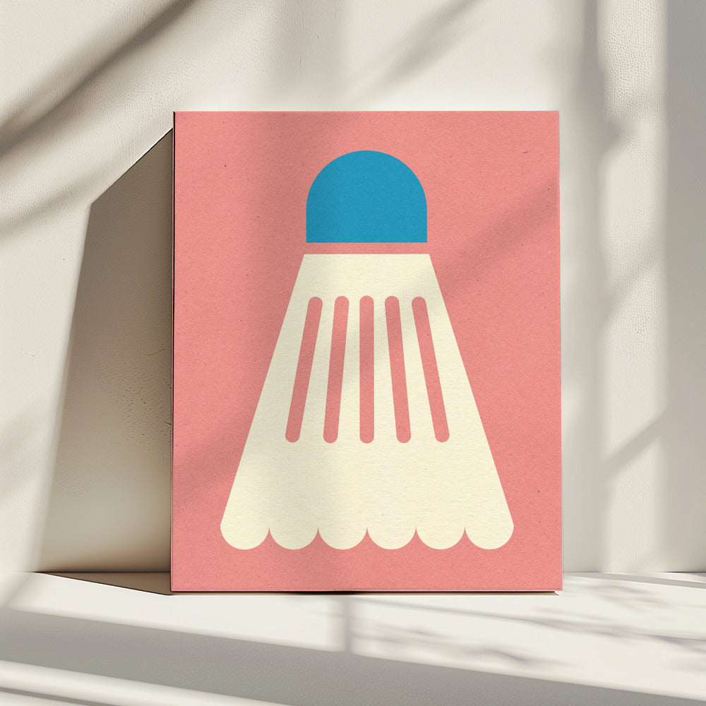 Badminton White Blue | Canvas