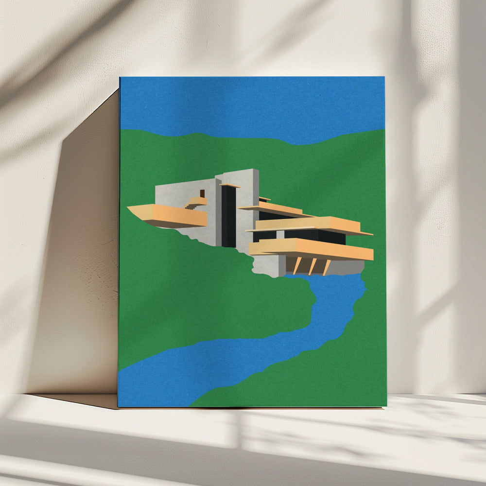 Frank Loyd Wright Falling Water | Canvas