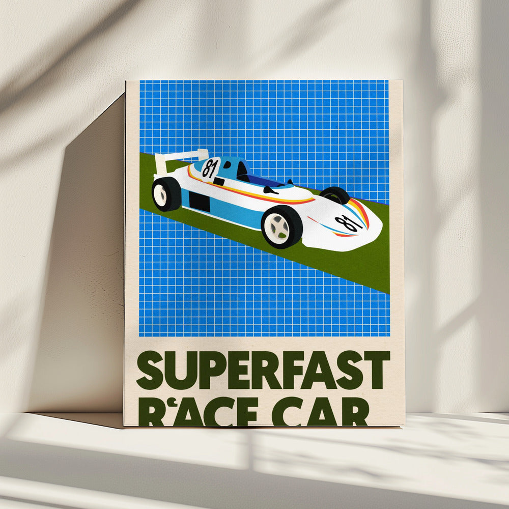Superfast Race Car | Canvas