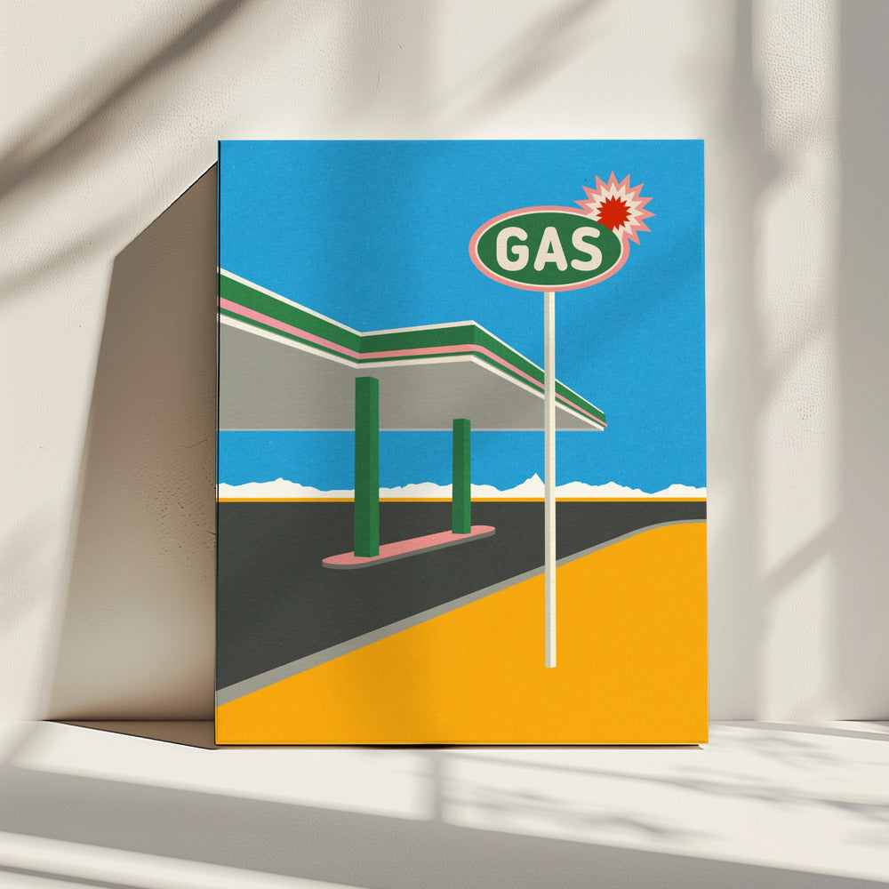 Spark Gas Station | Canvas