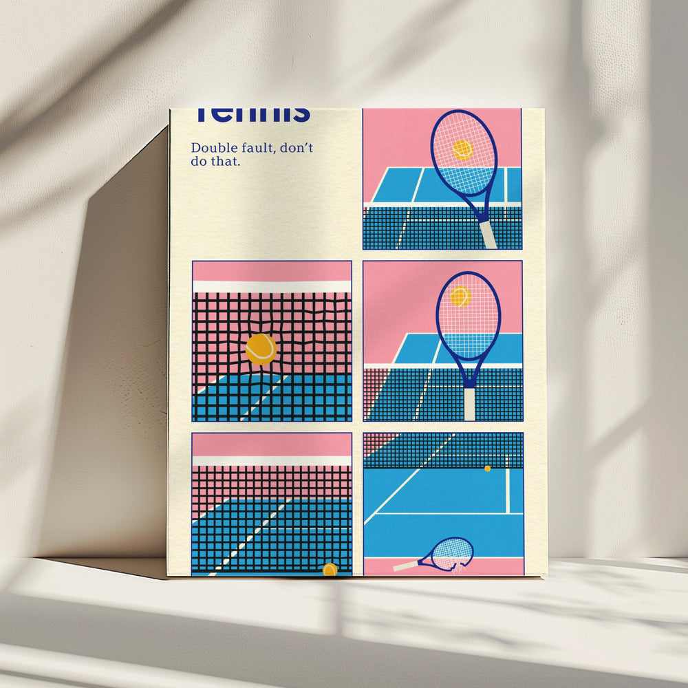 Poster Tennis Double Vault | Canvas