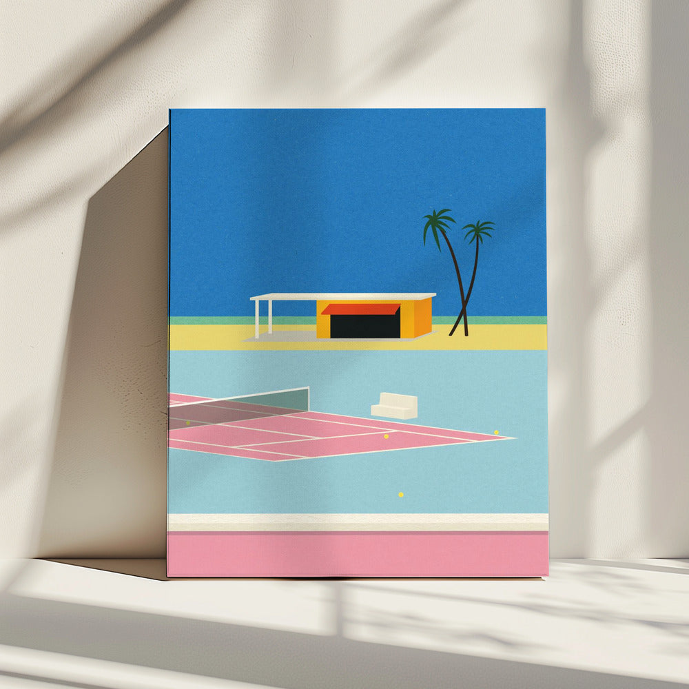 Tennis By the Beach | Canvas
