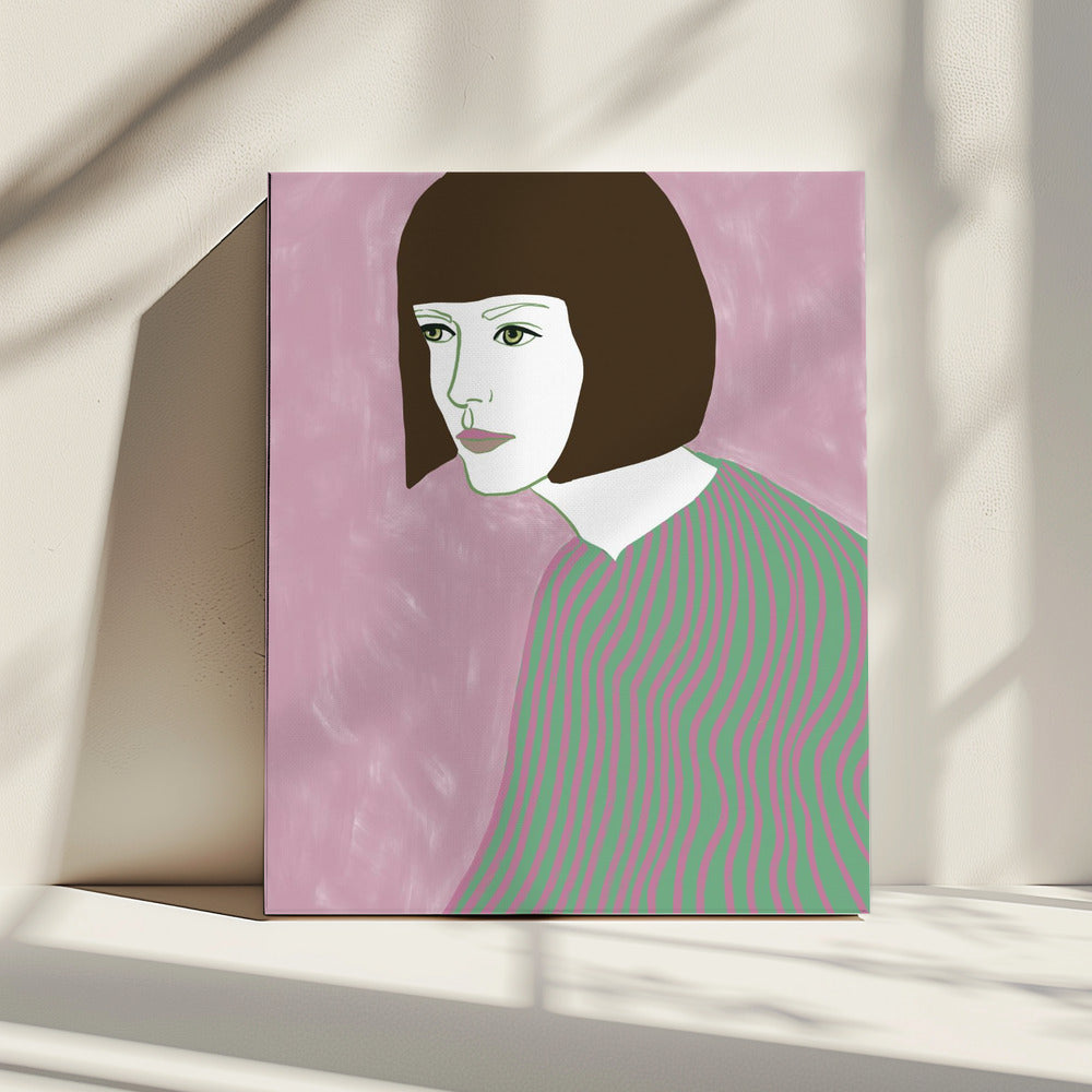 The brunette | Canvas