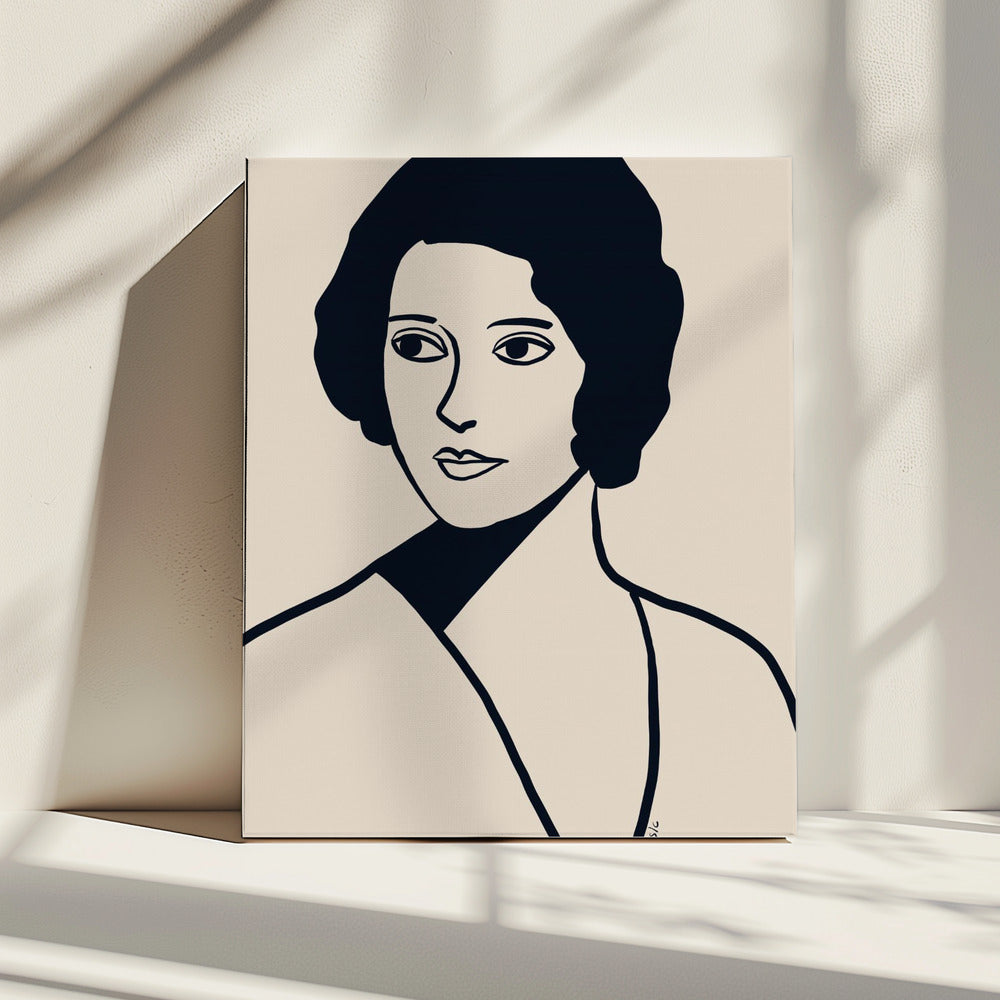 Vintage woman | Canvas