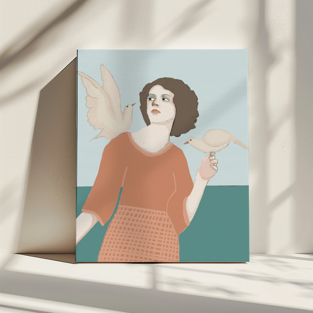 Peace Dove Lady | Canvas