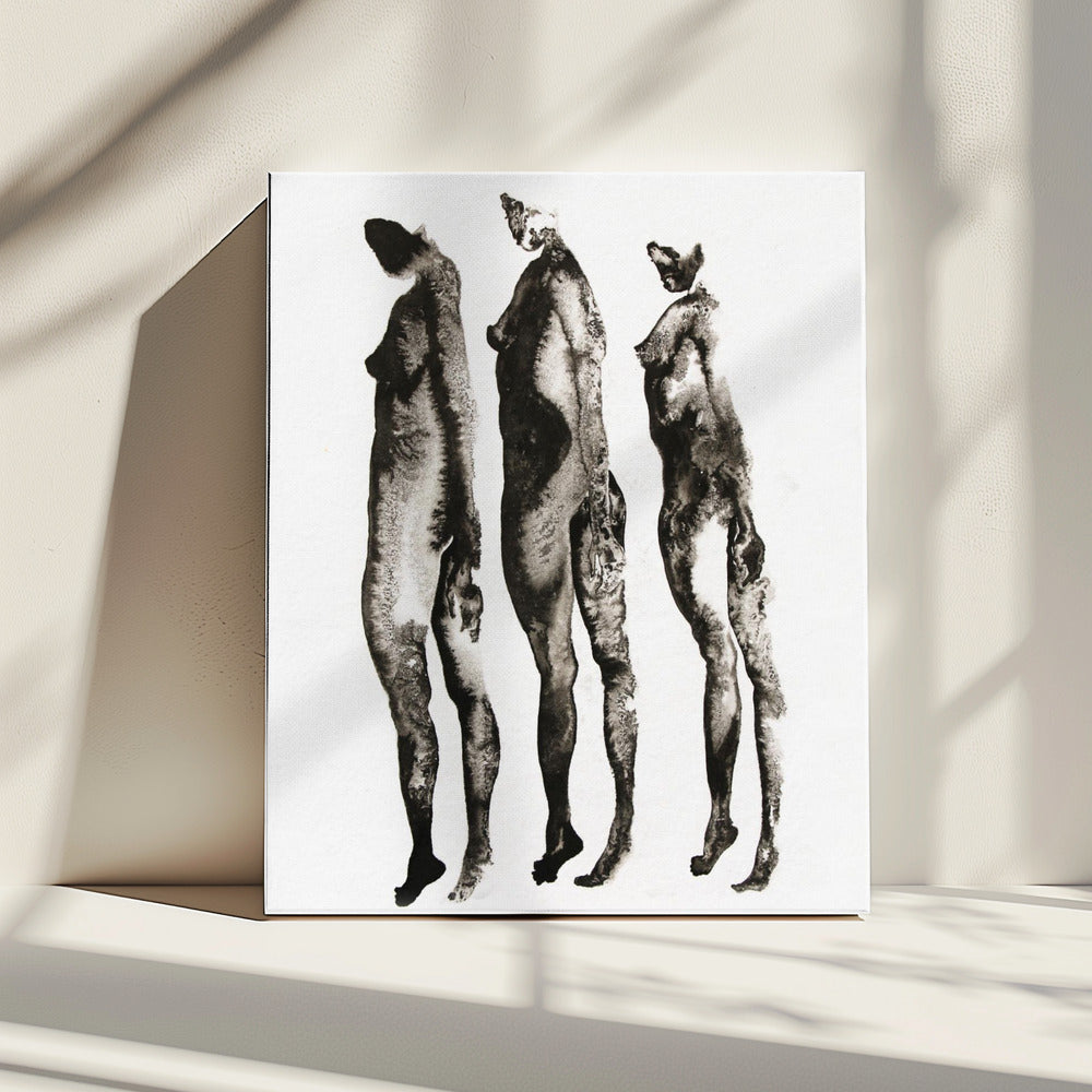 Figure Study 3x | Canvas