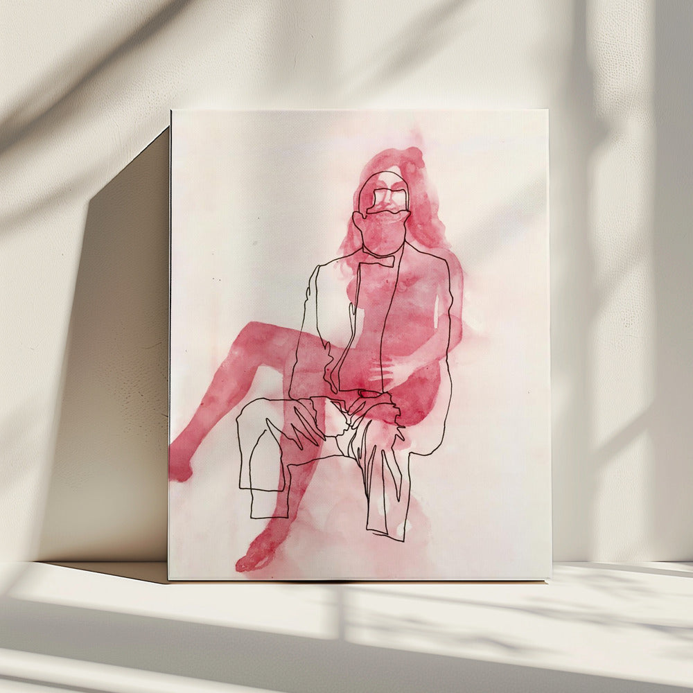 Two Seated Figures | Canvas