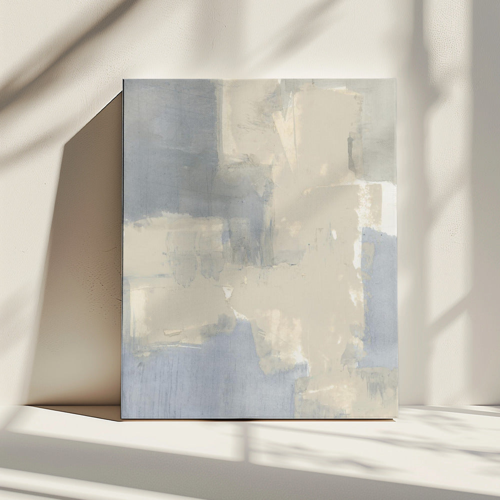 Abstract Neutral Grey and Beige Shapes 1 | Canvas