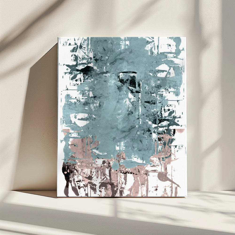 Abstract Neutral Scrapes 1 | Canvas