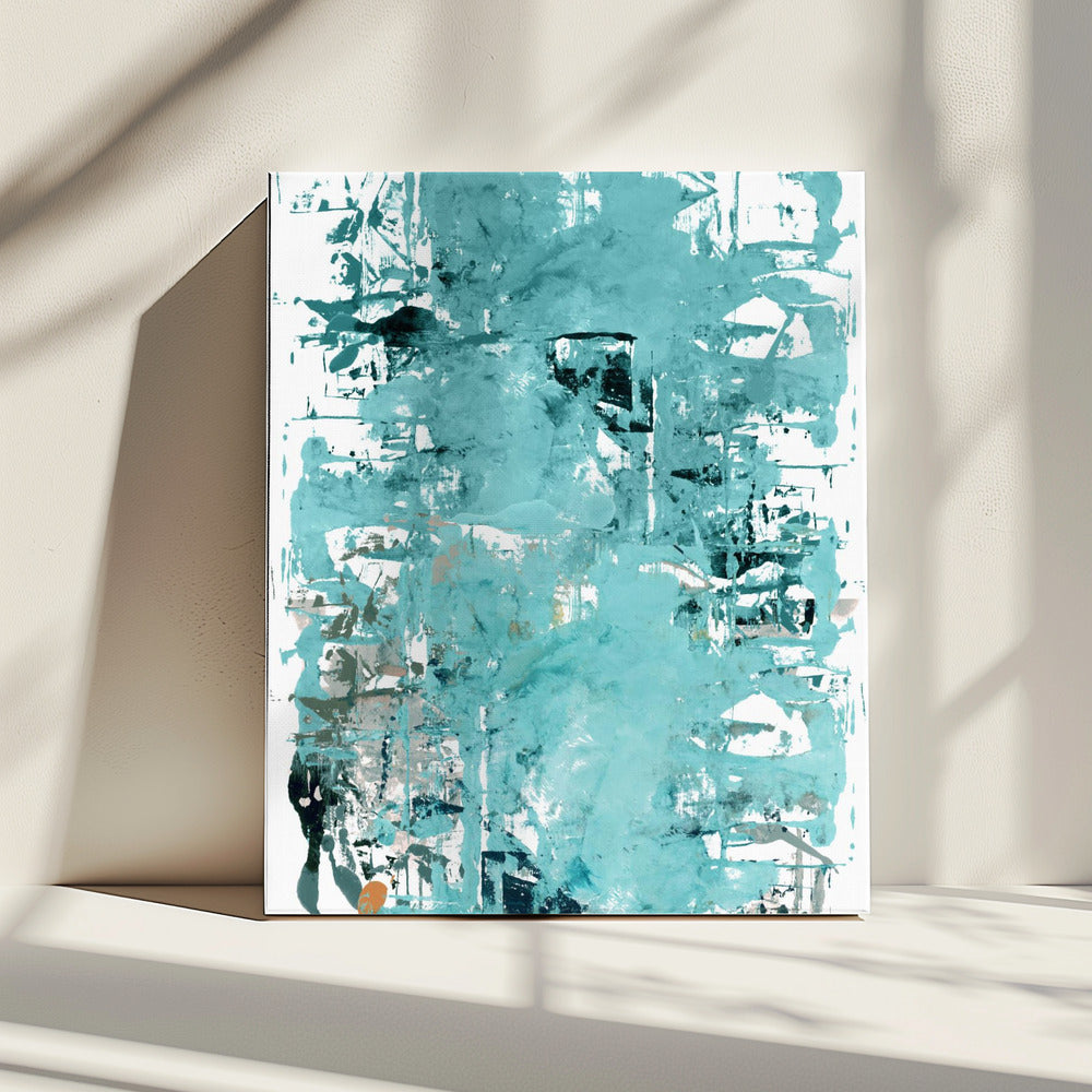 Abstract Neutral Scrapes 3 | Canvas