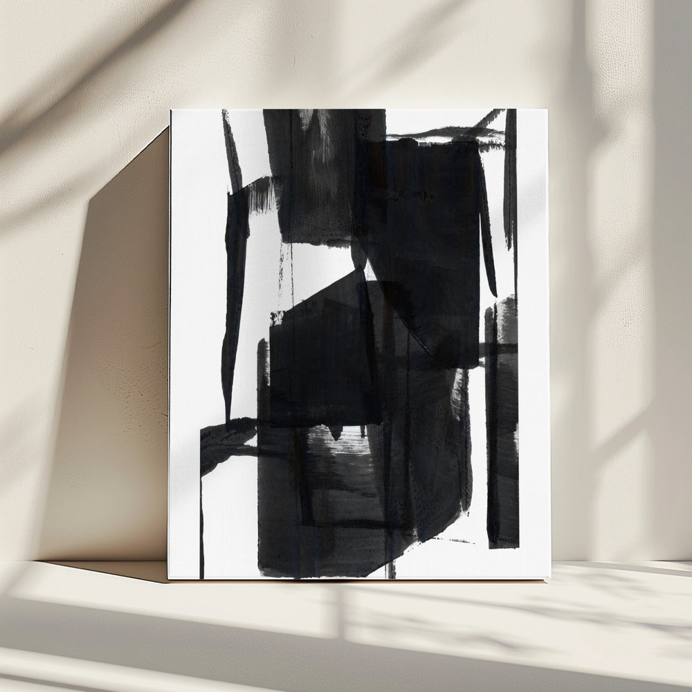 Black and White Abstract Composition No.7 | Canvas
