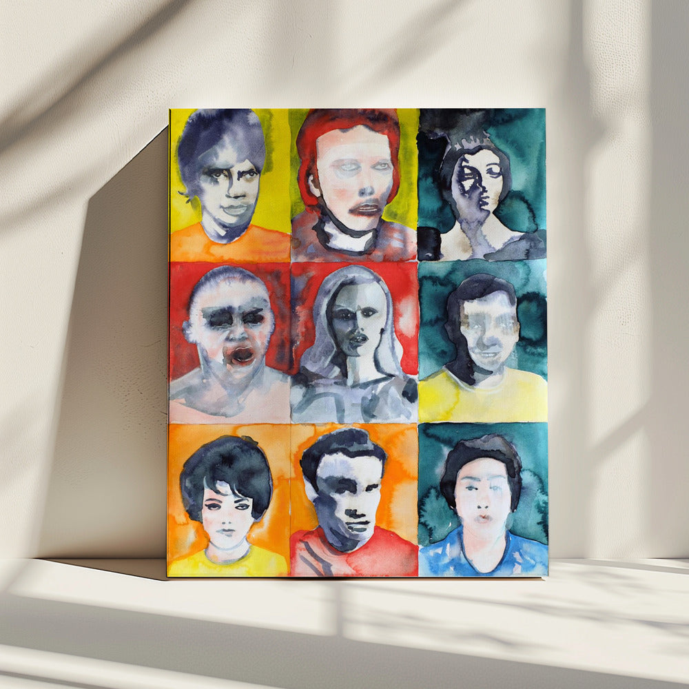 Headshot Grid No. 2 | Canvas