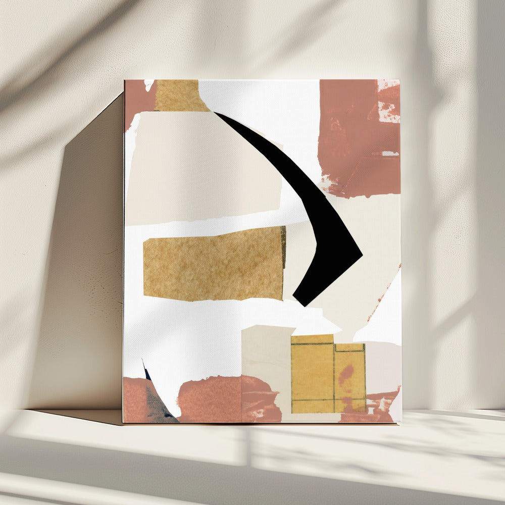 Neutral Abstract Shapes On White 1 | Canvas