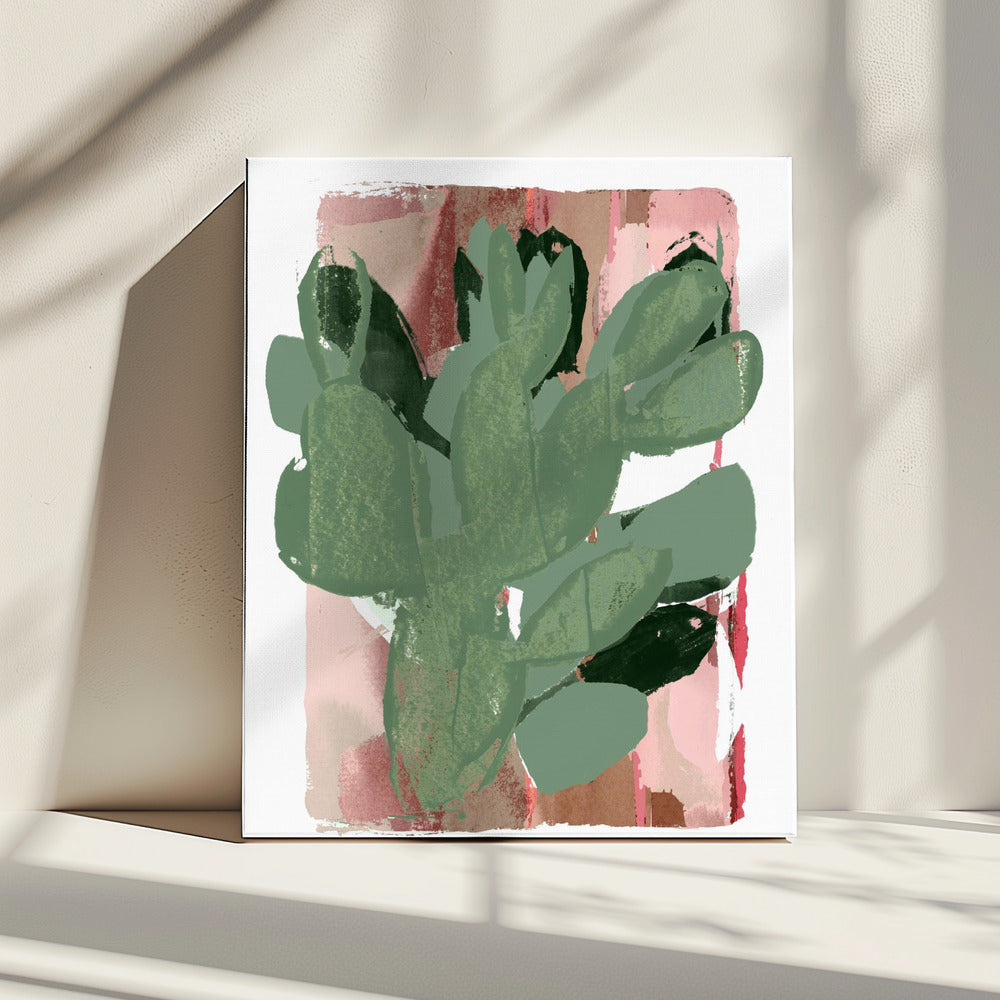 Cactus Green Pink 3 | Canvas