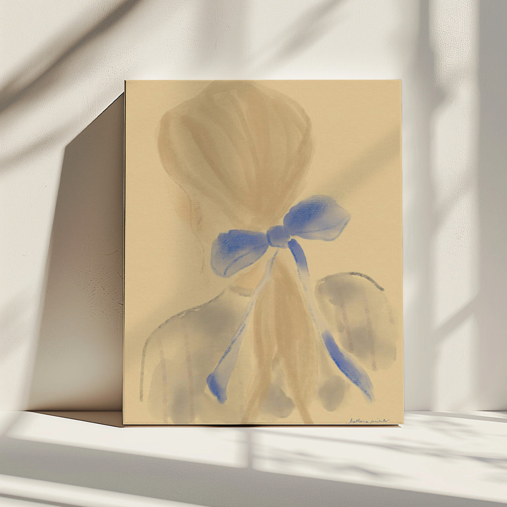 Girl With A Blue Hair Ribbon | Canvas