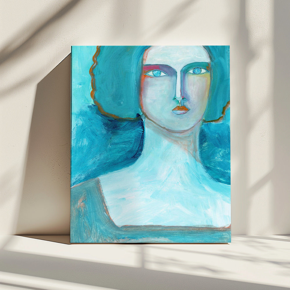Aqua Girl | Canvas