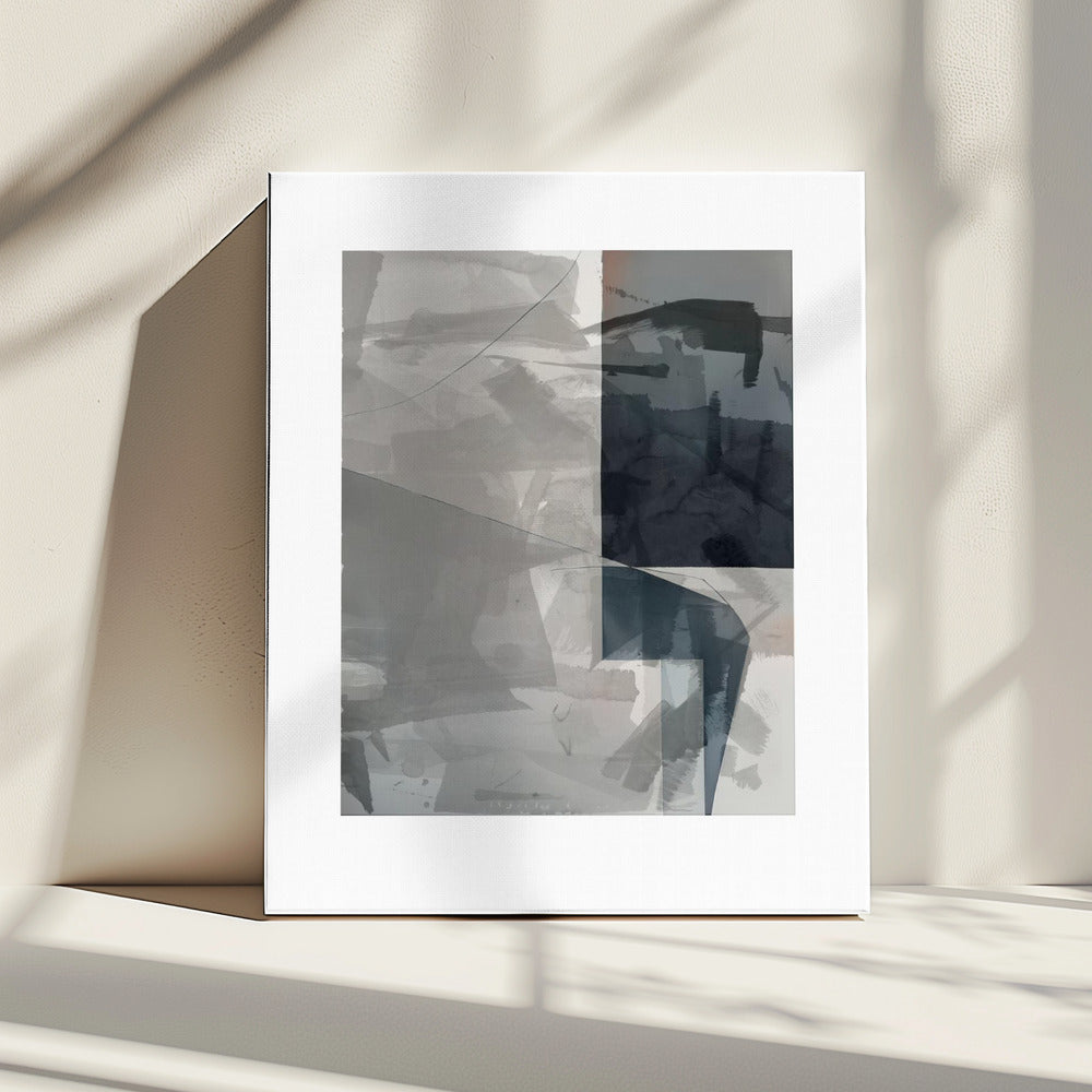 Abstract Monochrome Wash 2 | Canvas