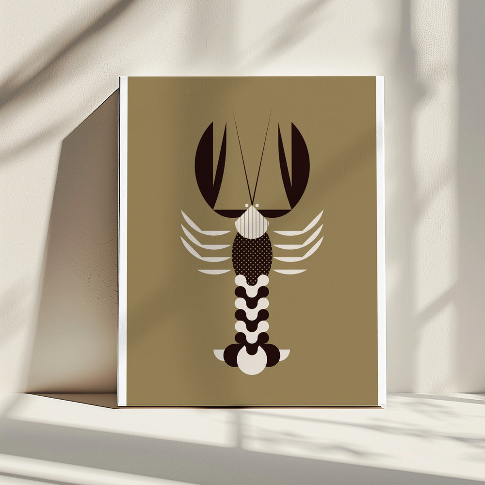Golden Animals - Lobster (Gold) | Canvas