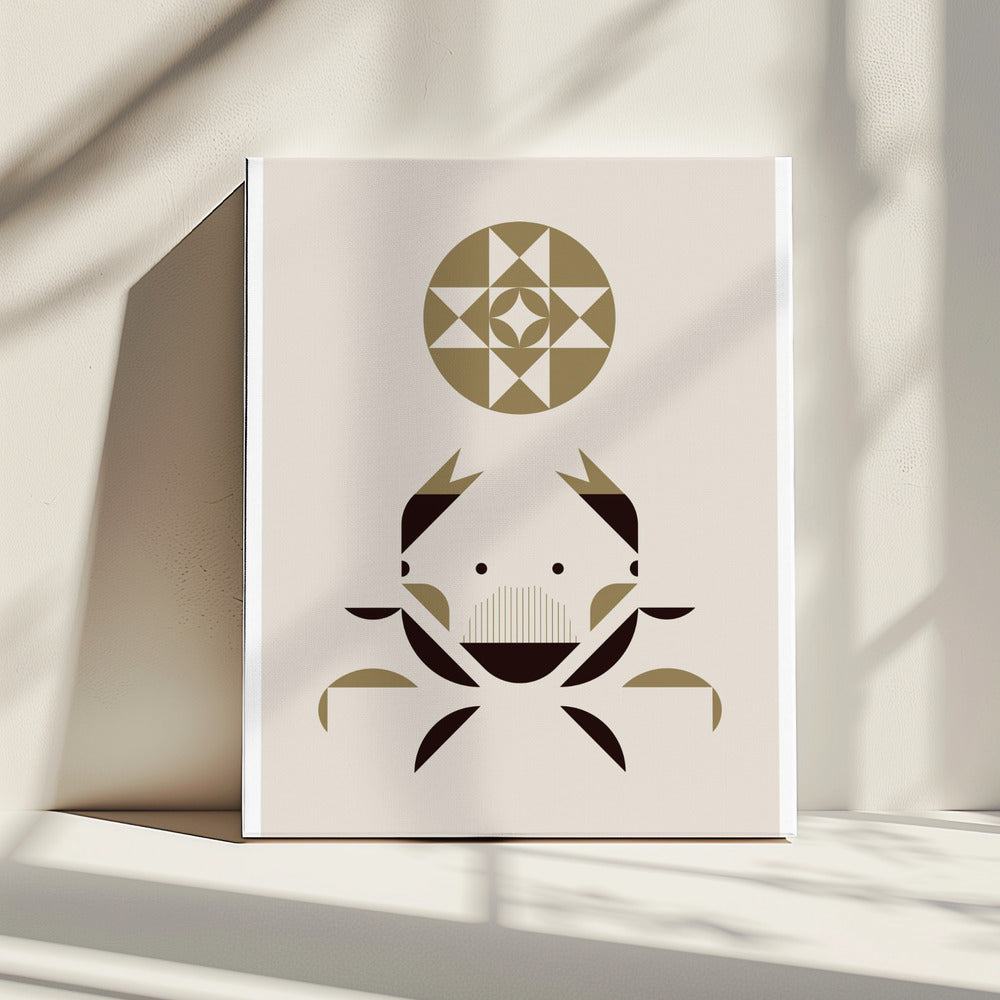 Golden Animals - Ghost Crab (White) | Canvas