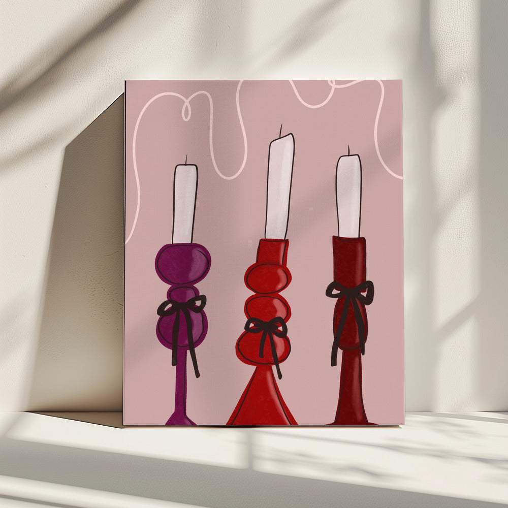 Trio of Candles | Canvas