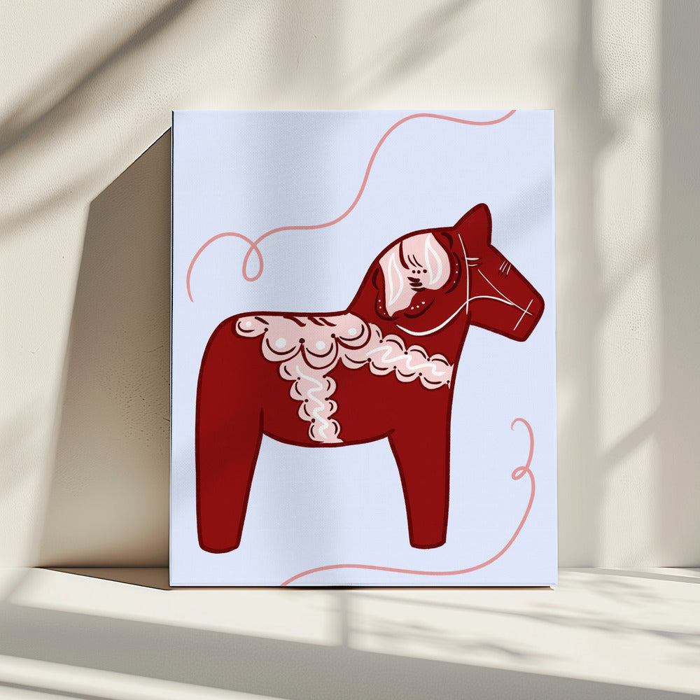 Red Horse Whimsy | Canvas