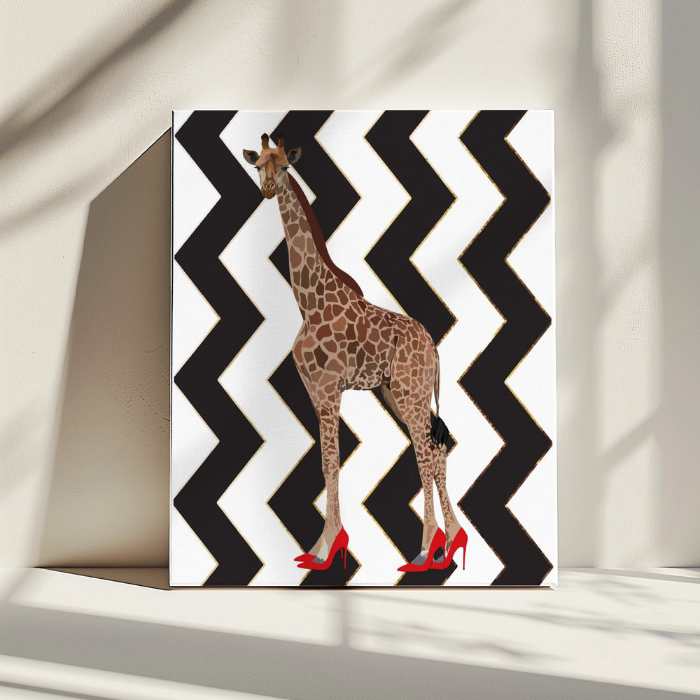 Giraffe Heels zigzag | Canvas