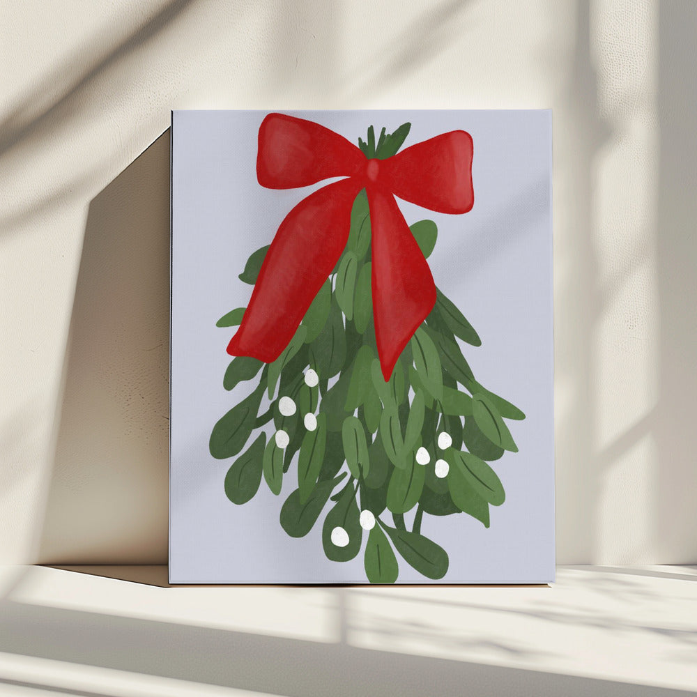 Festive Mistletoe Charm | Canvas