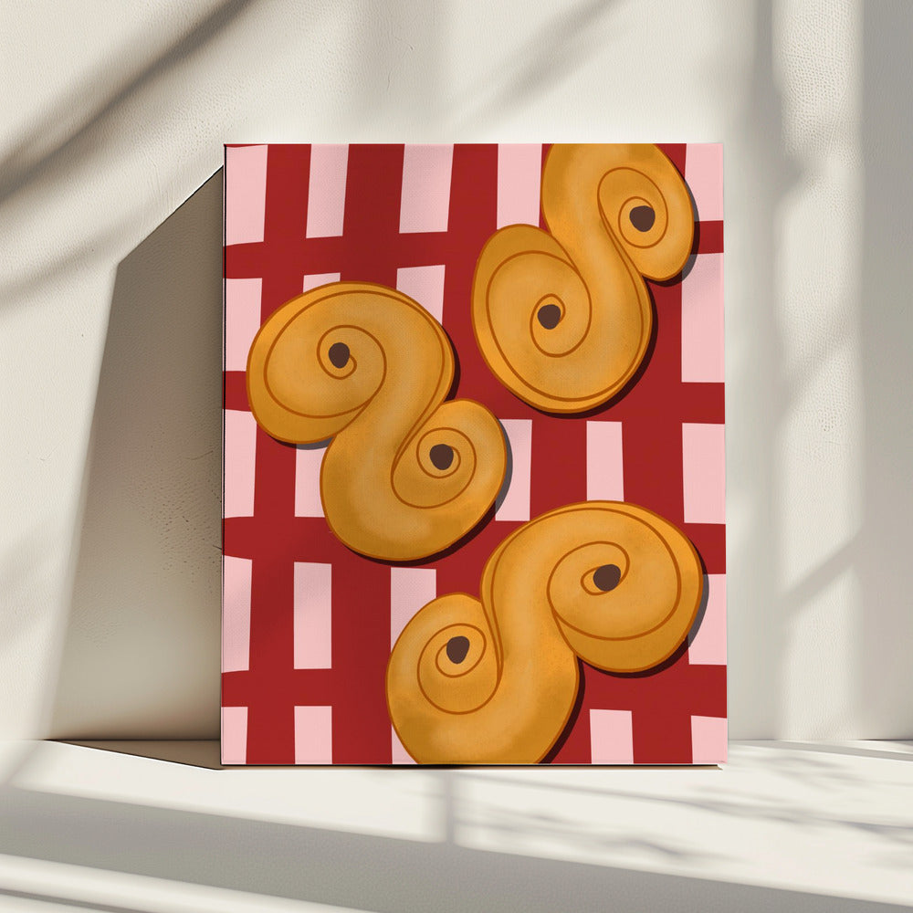 Golden Swirl Delight | Canvas