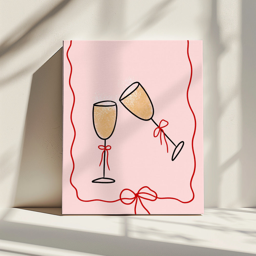 Champagne Cheers | Canvas