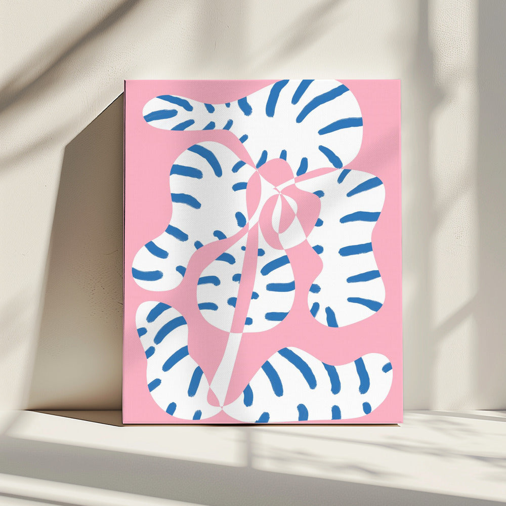 Abstract Shapes Flower Tiger print | Canvas